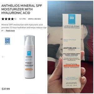 ANTHELIOS MINERAL SPE
MOISTURIZER WITH HYALURONIC ACID